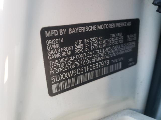 Photo 14 from auction – 2015 BMW X4 XDRIVE3 with VIN 5UXXW5C51F0E87978