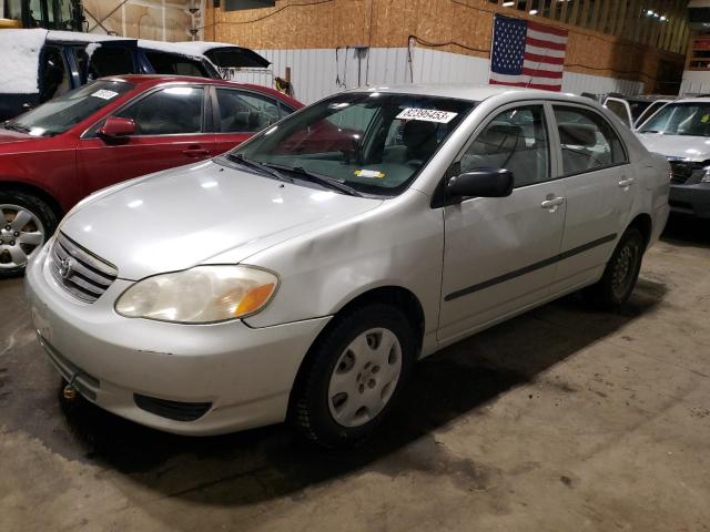 TOYOTA COROLLA CE 2003 with VIN 1NXBR32E23Z018663 - Photo from auction