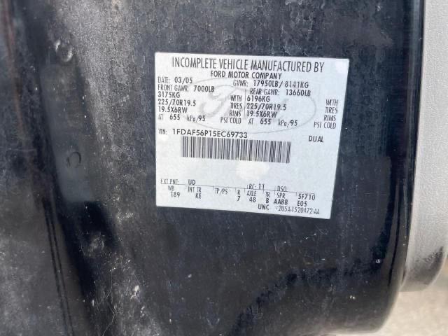 Photo 10 from auction – 2005 FORD F550 SUPER with VIN 1FDAF56P15EC69733