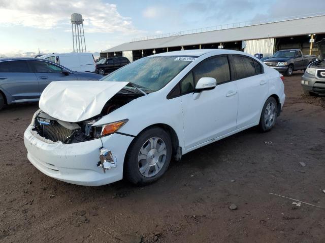 HONDA CIVIC HYBR 2012 with VIN JHMFB4F33CS007304 - Photo from auction