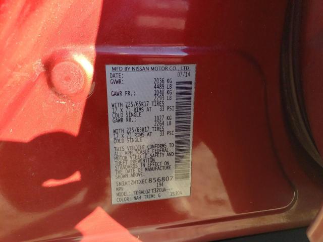 Photo 14 from auction – 2014 NISSAN ROGUE S with VIN 5N1AT2MTXEC856807