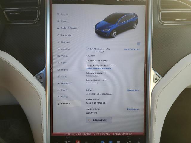 Photo 9 from auction – 2018 TESLA MODEL X with VIN 5YJXCDE20JF089465