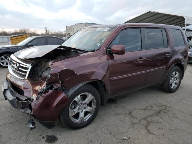 HONDA PILOT EXL 2012 with VIN 5FNYF4H55CB073766 - Photo from auction