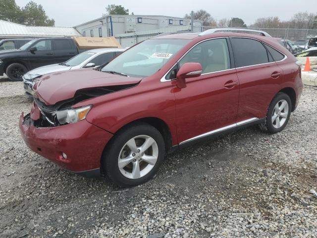 LEXUS RX 350 2010 with VIN 2T2BK1BA1AC025135 - Photo from auction