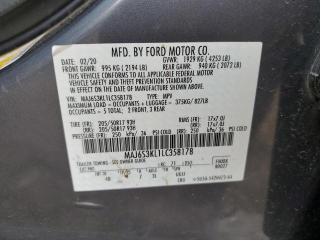 Photo 14 from auction – 2020 FORD ECOSPORT T with VIN MAJ6S3KL1LC358178