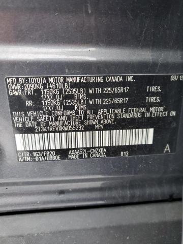 Photo 14 from auction – 2019 TOYOTA RAV4 LE with VIN 2T3K1RFVXKW055292