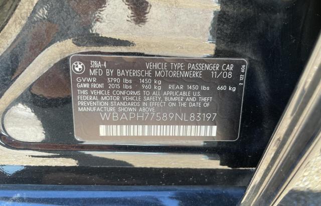 Photo 10 from auction – 2009 BMW 328 I with VIN WBAPH77589NL83197