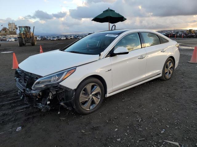 HYUNDAI SONATA HYB 2017 with VIN KMHE34L39HA076828 - Photo from auction