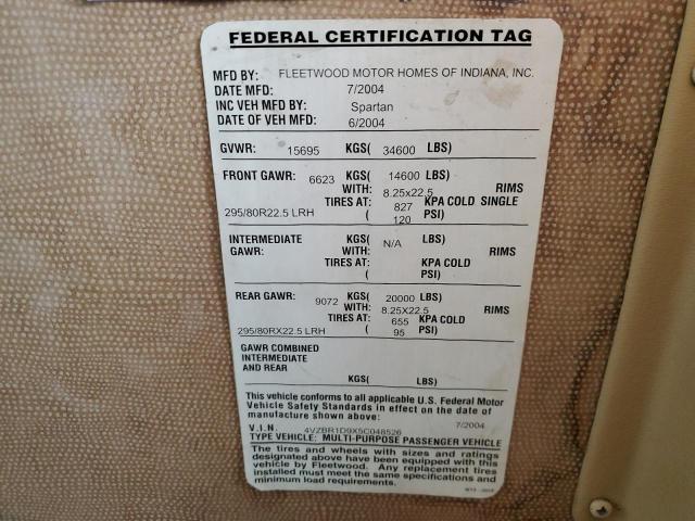 Photo 10 from auction – 2005 FWTT 40 FT with VIN 4VZBR1D9X5C048526