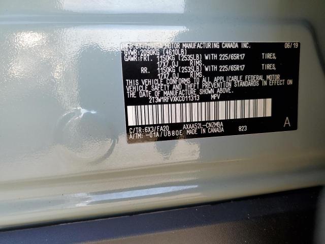 Photo 14 from auction – 2019 TOYOTA RAV4 XLE with VIN 2T3W1RFVXKC011313