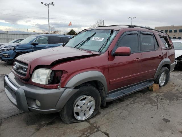 TOYOTA SEQUOIA sr 2003 with VIN 5TDBT44AX3S139547 - Photo from auction