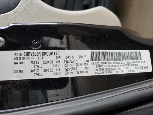 Photo 14 from auction – 2014 CHRYSLER TOWN & COU with VIN 2C4RC1BG0ER324643
