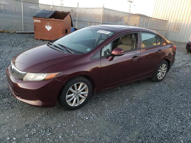 HONDA CIVIC LX 2012 with VIN 2HGFB2F54CH012382 - Photo from auction