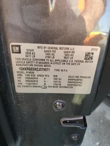 Photo 14 from auction – 2012 GMC ACADIA SLT with VIN 1GKKRSEDXCJ379971
