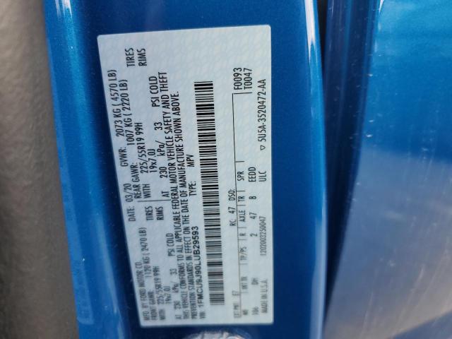 Photo 14 from auction – 2020 FORD ESCAPE TIT with VIN 1FMCU9J90LUB29593