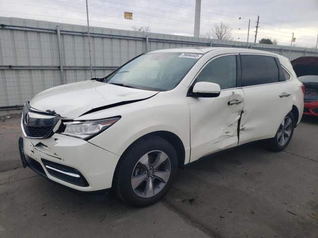 ACURA MDX 2016 with VIN 5FRYD4H20GB052582 - Photo from auction