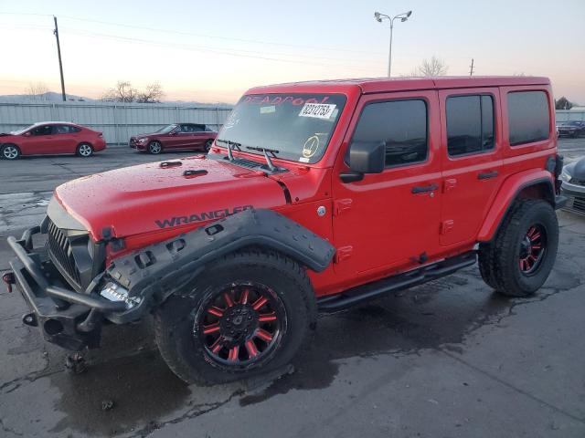 JEEP WRANGLER U 2018 with VIN 1C4HJXEG2JW130522 - Photo from auction