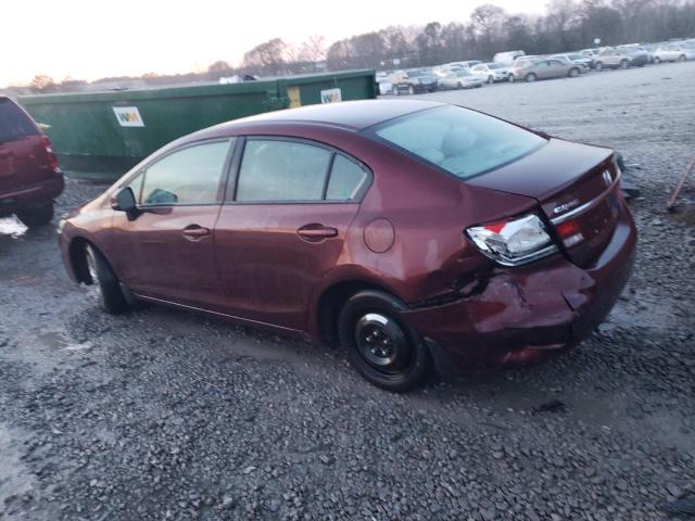Photo 2 from auction – 2013 HONDA CIVIC LX with VIN 19XFB2F51DE009449