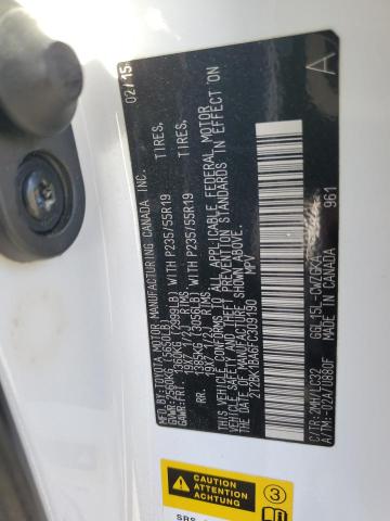 Photo 14 from auction – 2015 LEXUS RX 350 BAS with VIN 2T2BK1BA6FC309190