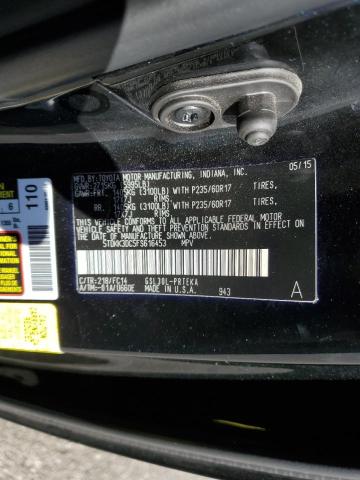 Photo 14 from auction – 2015 TOYOTA SIENNA LE with VIN 5TDKK3DC5FS616453