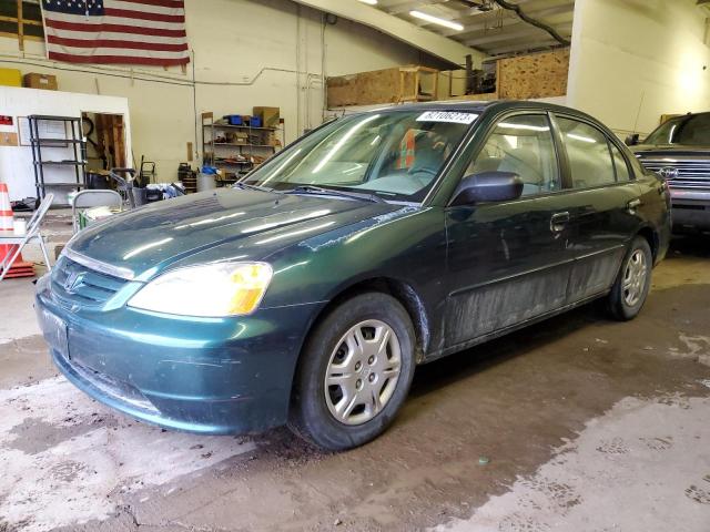HONDA CIVIC LX 2002 with VIN 2HGES16522H583583 - Photo from auction