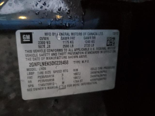 Photo 14 from auction – 2013 CHEVROLET EQUINOX LT with VIN 2GNFLNEK5D6228458