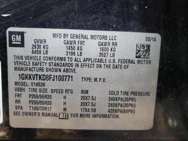 Photo 14 from auction – 2015 GMC ACADIA DEN with VIN 1GKKVTKD8FJ100771