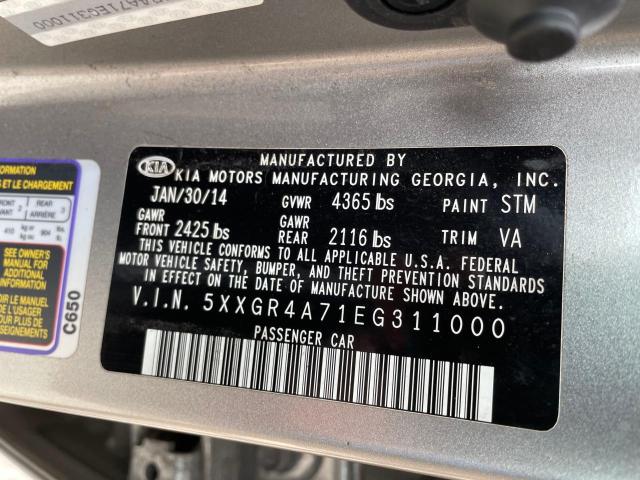 Photo 10 from auction – 2014 KIA OPTIMA SX with VIN 5XXGR4A71EG311000