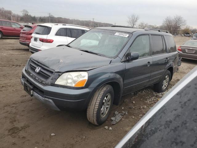 HONDA PILOT EXL 2005 with VIN 5FNYF18615B016040 - Photo from auction