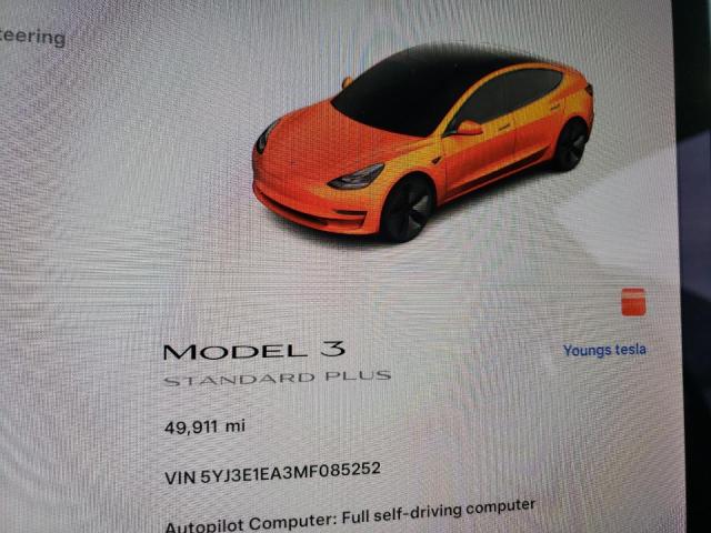 Photo 9 from auction – 2021 TESLA MODEL 3 with VIN 5YJ3E1EA3MF085252