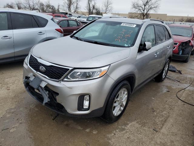 KIA SORENTO LX 2014 with VIN 5XYKT4A74EG462842 - Photo from auction