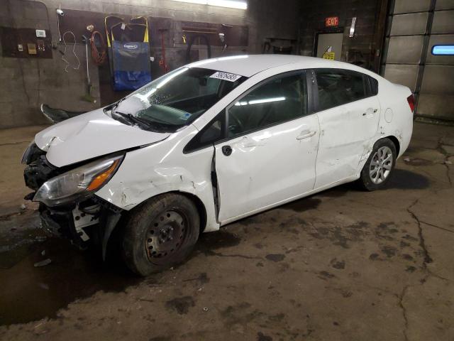 KIA RIO LX 2014 with VIN KNADM4A38E6333490 - Photo from auction