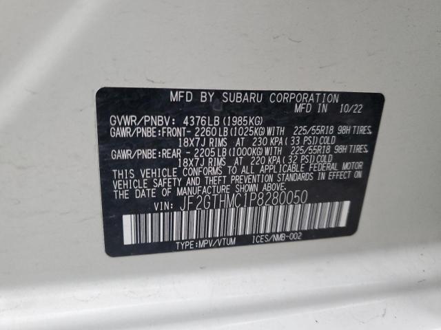 Photo 14 from auction – 2023 SUBARU CROSSTREK with VIN JF2GTHMC1P8280050