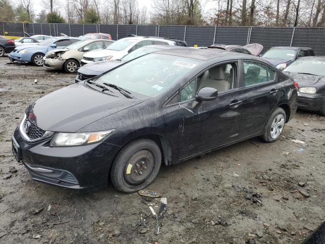 HONDA CIVIC LX 2013 with VIN 2HGFB2F59DH565403 - Photo from auction