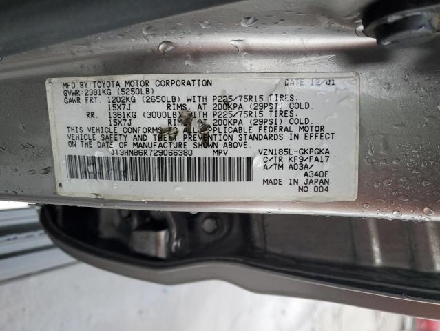Photo 14 from auction – 2002 TOYOTA 4RUNNER SR with VIN JT3HN86R729066380