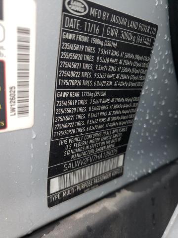 Photo 14 from auction – 2017 LAND ROVER RANGE ROVE with VIN SALWV2FV7HA126025