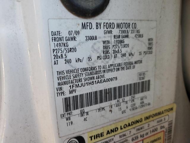 Photo 14 from auction – 2010 FORD EXPEDITION with VIN 1FMJU1H51AEA00975