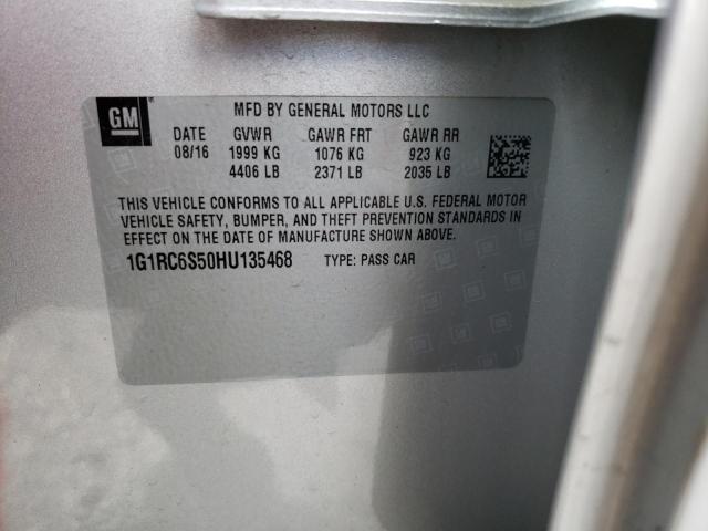 Photo 14 from auction – 2017 CHEVROLET VOLT LT with VIN 1G1RC6S50HU135468