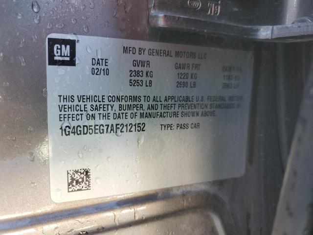 Photo 14 from auction – 2010 BUICK LACROSSE C with VIN 1G4GD5EG7AF212152