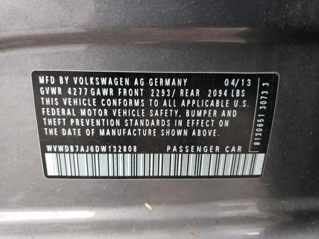 Photo 14 from auction – 2013 VOLKSWAGEN GOLF with VIN WVWDB7AJ6DW132808