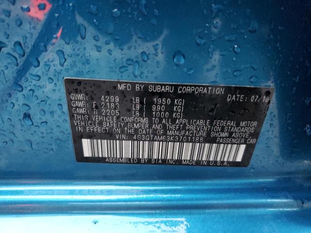 Photo 14 from auction – 2019 SUBARU IMPREZA SP with VIN 4S3GTAM63K3701188