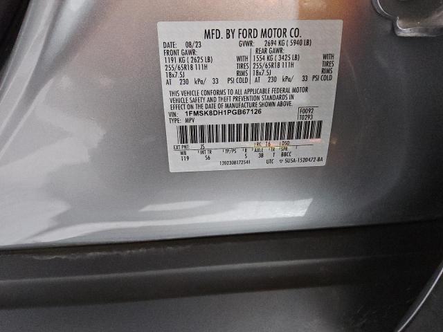 Photo 14 from auction – 2023 FORD EXPLORER X with VIN 1FMSK8DH1PGB67126