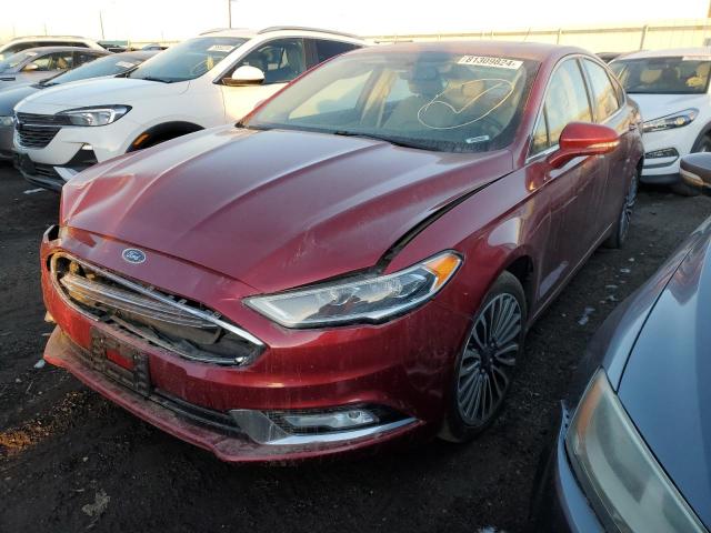 FORD FUSION SE 2017 with VIN 3FA6P0T92HR346245 - Photo from auction