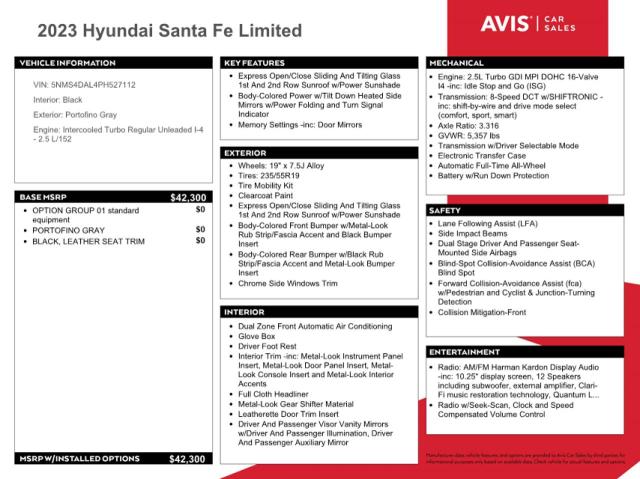 Photo 12 from auction – 2023 HYUNDAI SANTA FE L with VIN 5NMS4DAL4PH527112