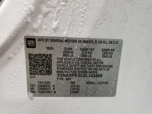 Photo 14 from auction – 2025 CHEVROLET EQUINOX LT with VIN 3GNAXPEG1SL141669