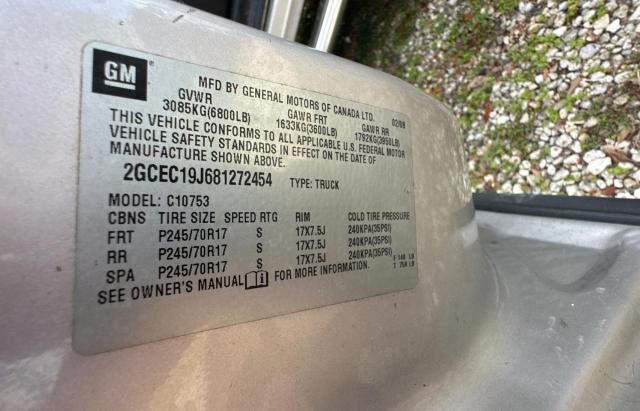 Photo 10 from auction – 2008 CHEVROLET SILVERADO with VIN 2GCEC19J681272454