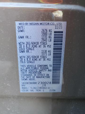 Photo 14 from auction – 2024 NISSAN PATHFINDER with VIN 5N1DR3BD8RC230028