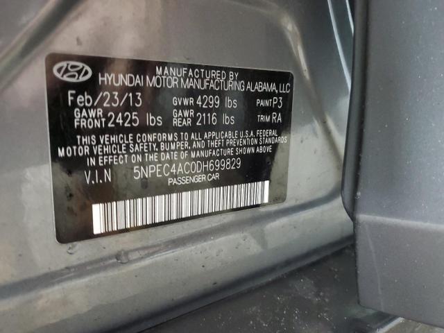 Photo 10 from auction – 2013 HYUNDAI SONATA SE with VIN 5NPEC4AC0DH699829