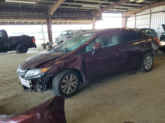 Photo 1 from auction – 2012 HONDA CIVIC LX with VIN 19XFB2F5XCE363906