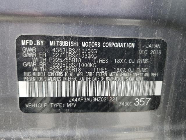 Photo 14 from auction – 2017 MITSUBISHI OUTLANDER with VIN JA4AP3AU3HZ021221